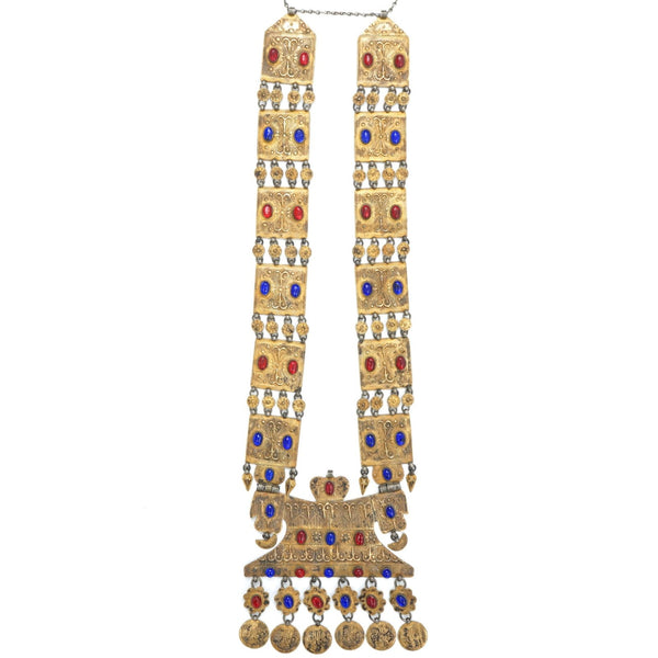 Very fine necklace, Yomut tribe, 56 x 15 cms